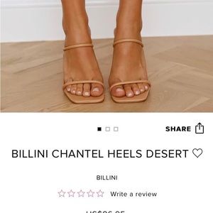 Billini Chantel Heels- desert